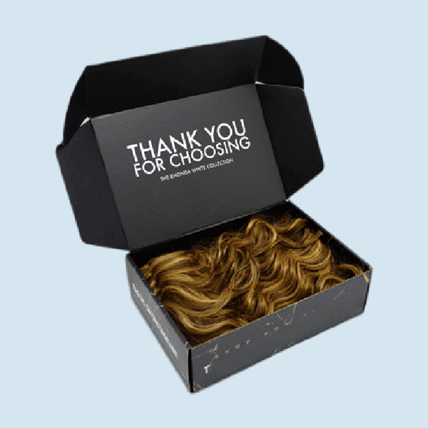 custom hair extension packaging boxes