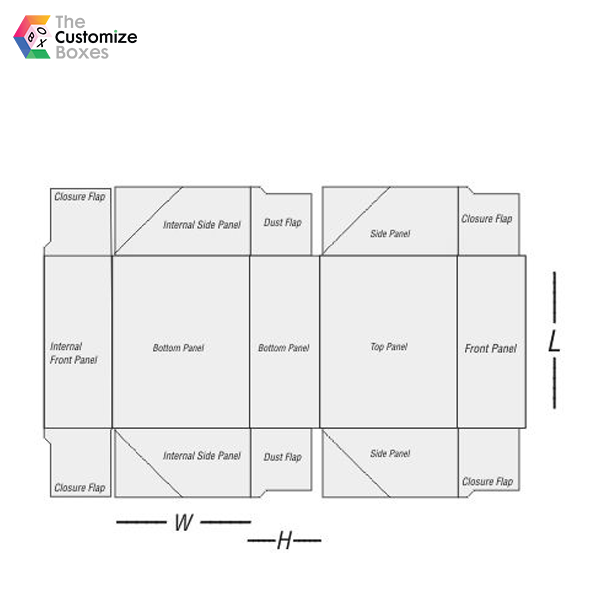 four corner cake box dimensions