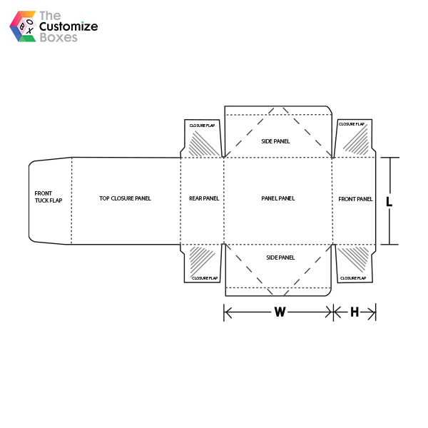 four corner with display lid dimensions