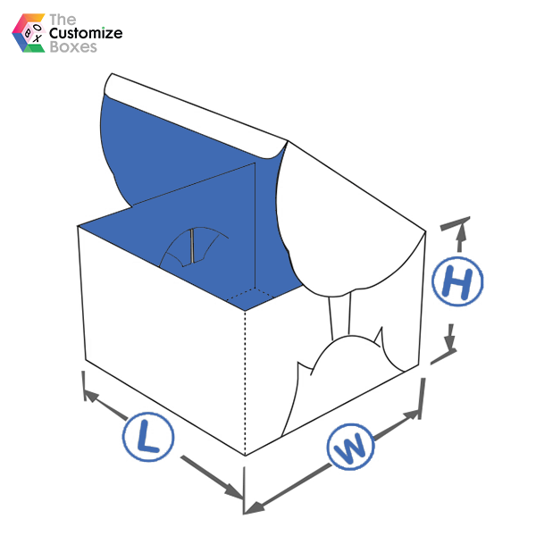 self lock cake box templates