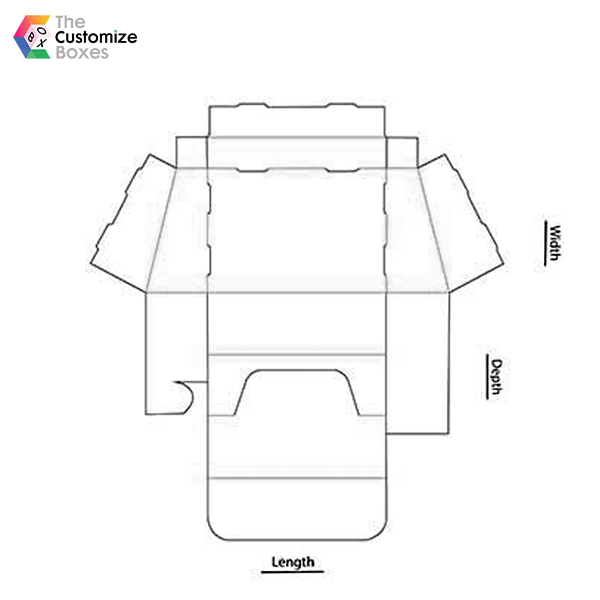 self locked counter display tray dimensions