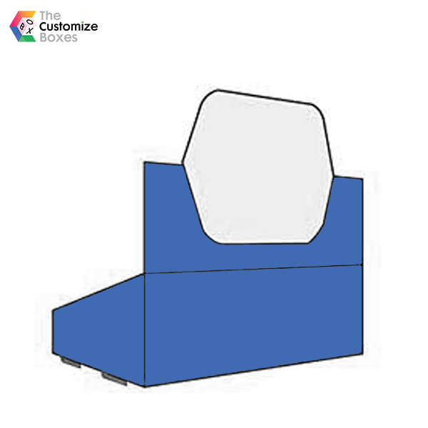 self locked counter display tray templates