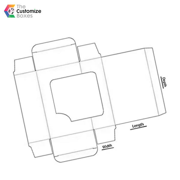 straight tuck end with window dimensions